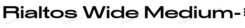 Rialtos Wide Medium字体转换
